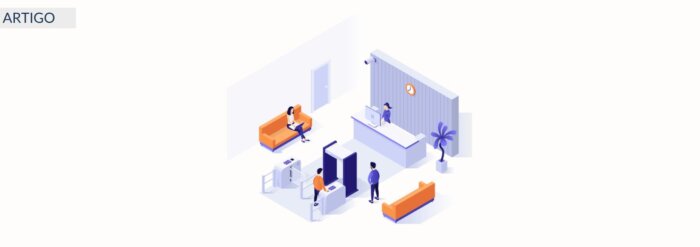 controlo de acessos de visitantes à empresa